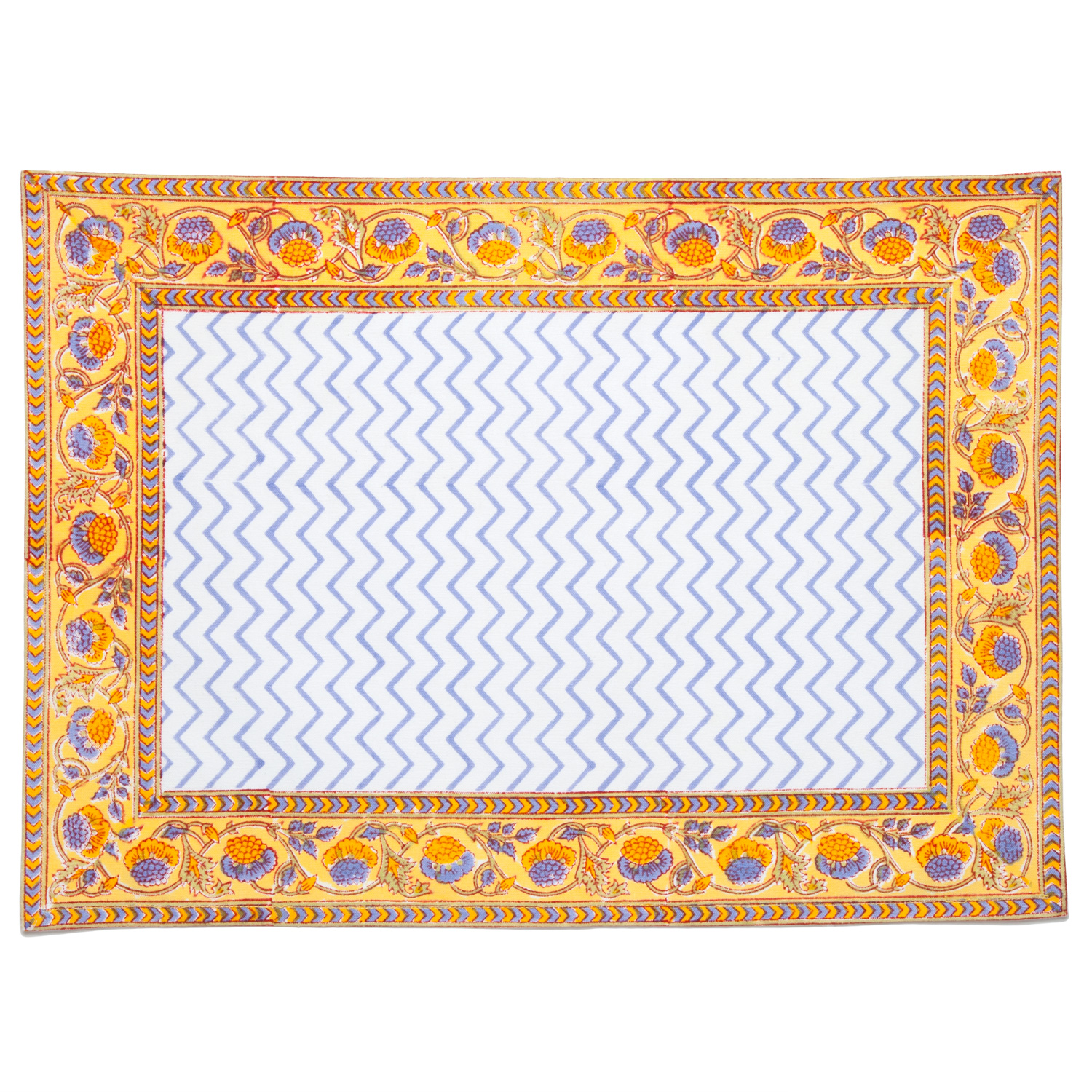 Juhi Chevron Placemat - Periwinkle (Set of 2)